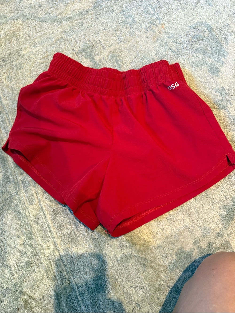 DSG Bright Red Kids Athletic Shorts